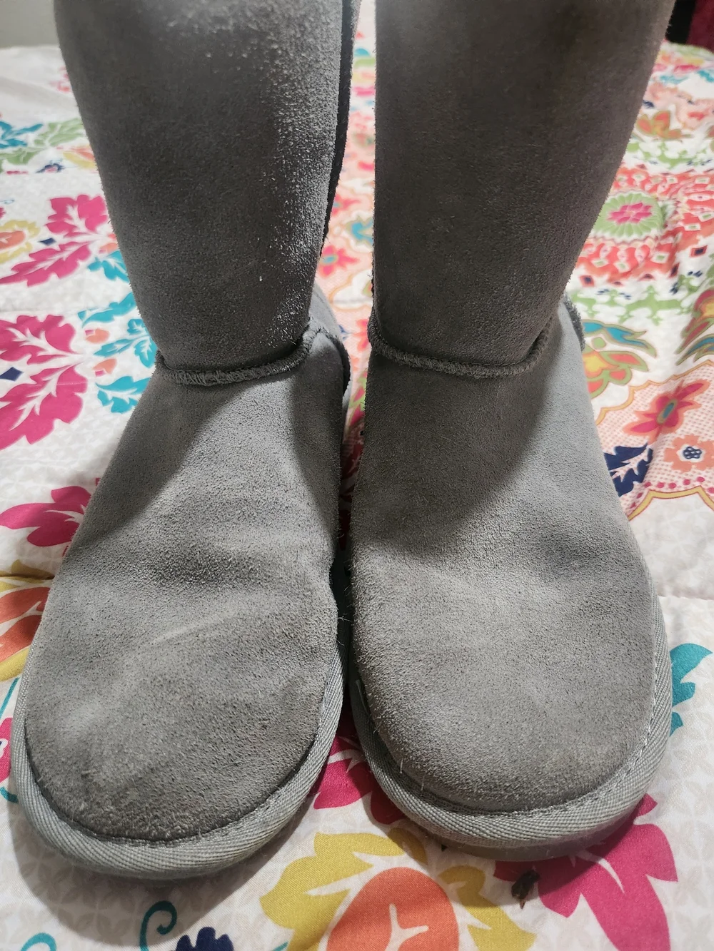 Koolaburra By UGG Koola Short Boots Light Gray Suede